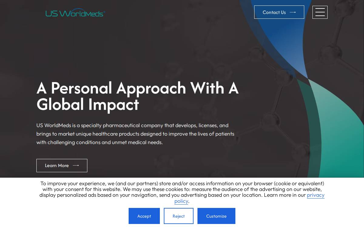 US Worldmeds website preview