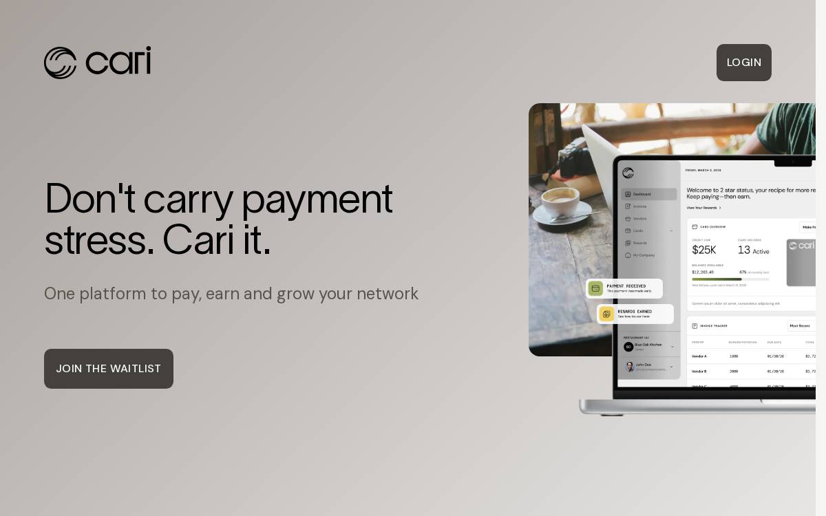 Usecari website preview