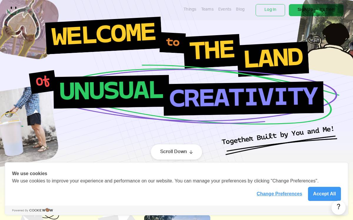 Uselessland website preview
