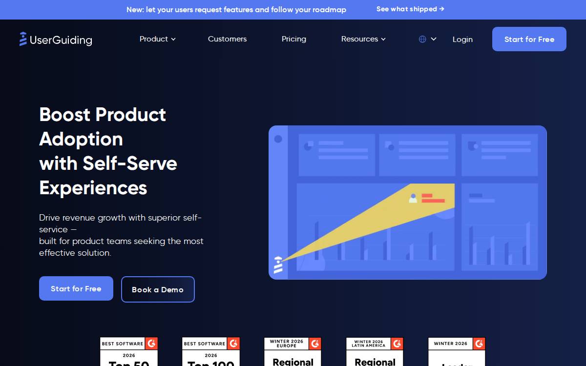 Userguiding website preview