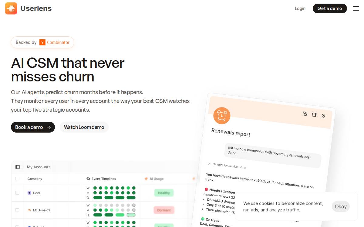 Userlens website preview