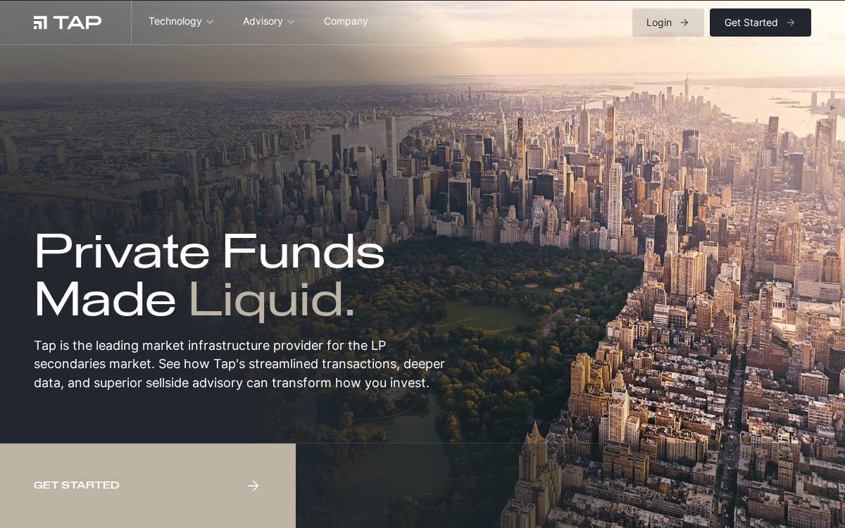 Usetap website preview