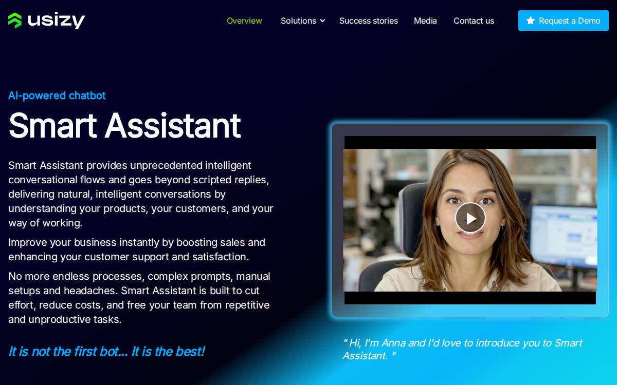Usizy website preview