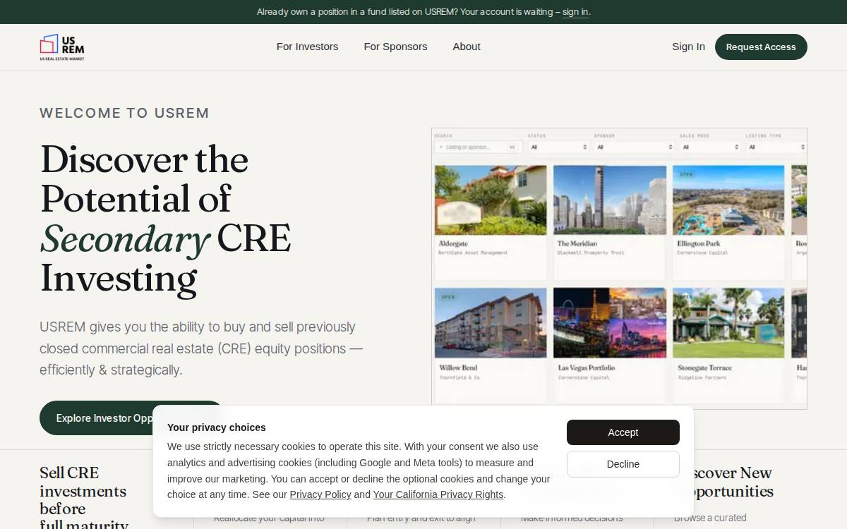 Usremsecurities website preview
