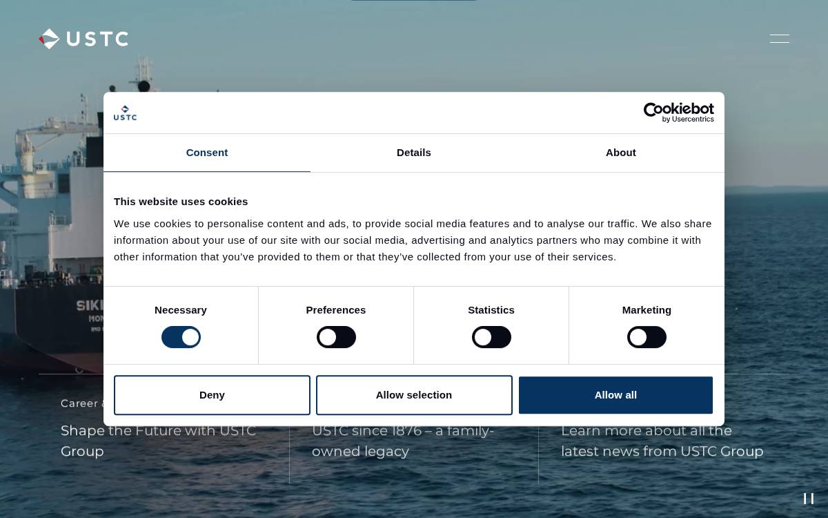 USTC website preview