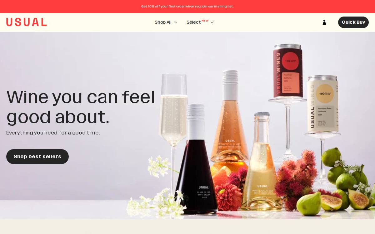 Usual website preview