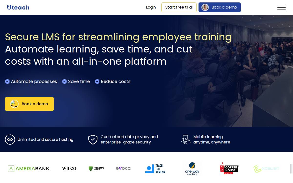 Uteach website preview