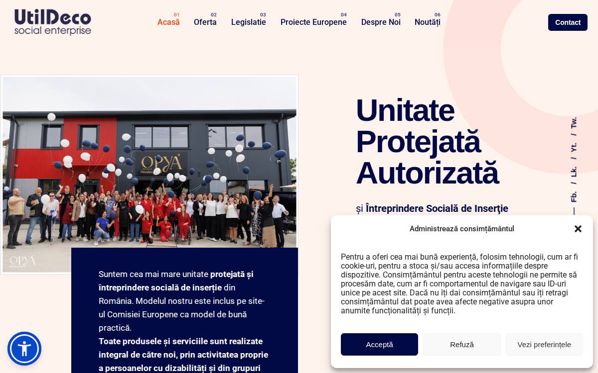 UtilDeco website preview
