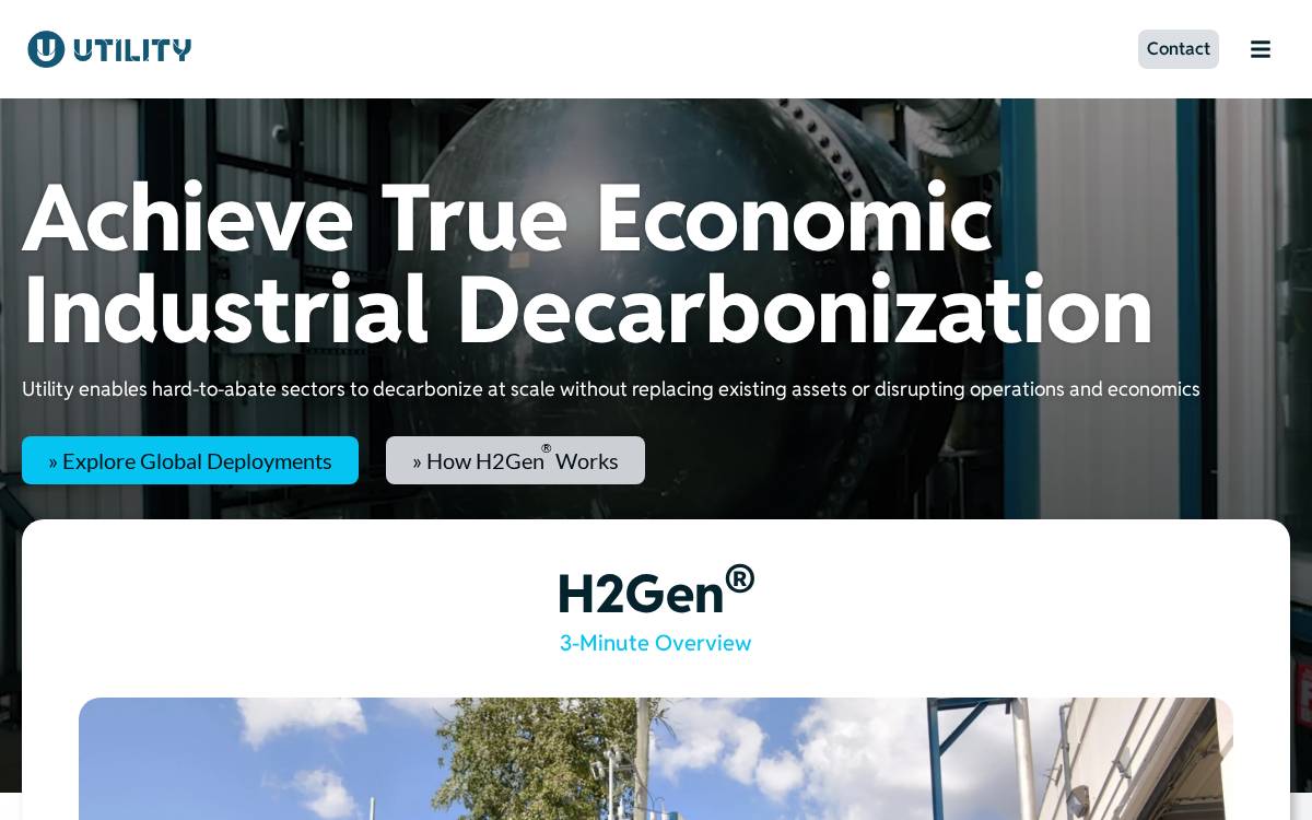 Utility Global website preview