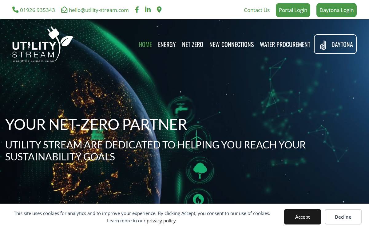 Utility Stream Seed website preview