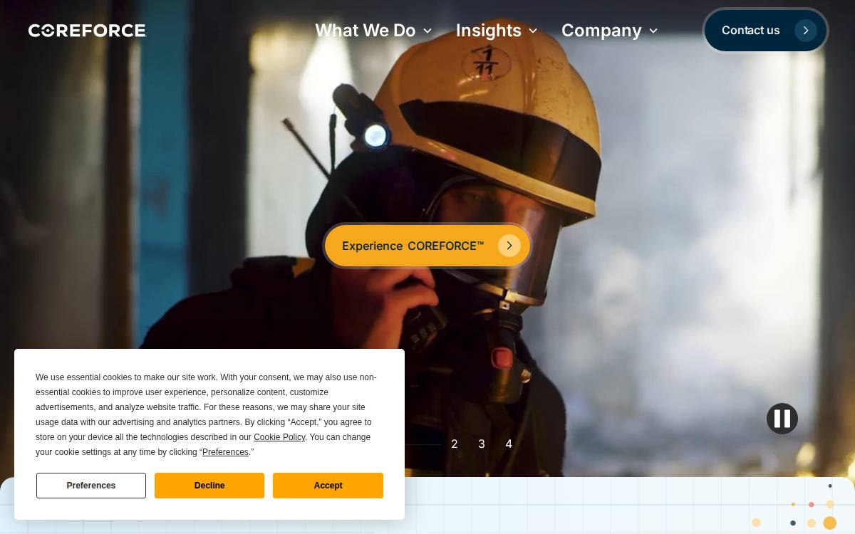 Utility website preview