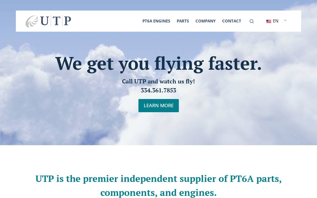 UTP website preview