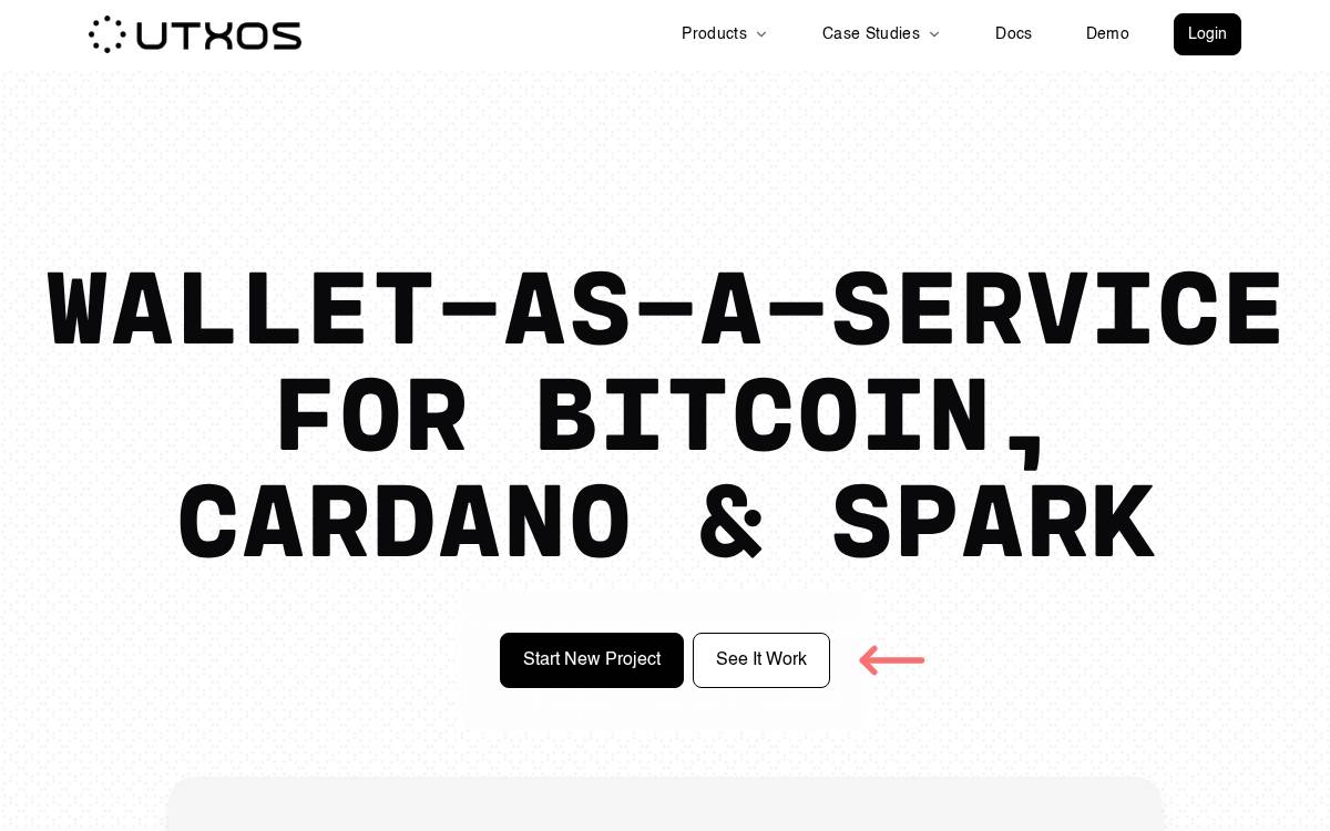 UTXOS website preview