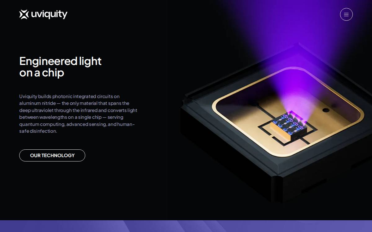 Uviquity website preview