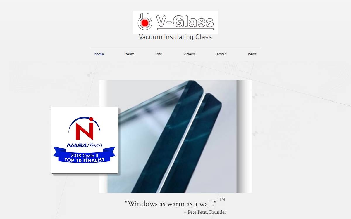 V-Glass website preview
