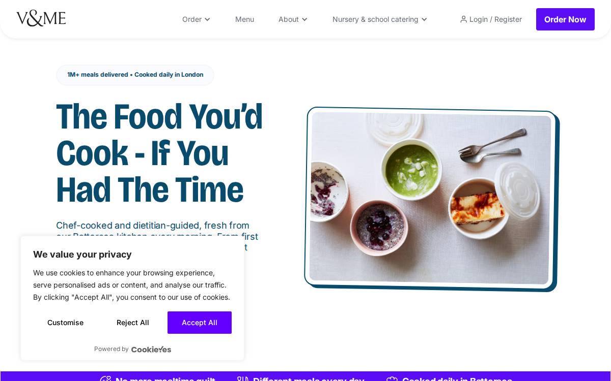 V&Me website preview