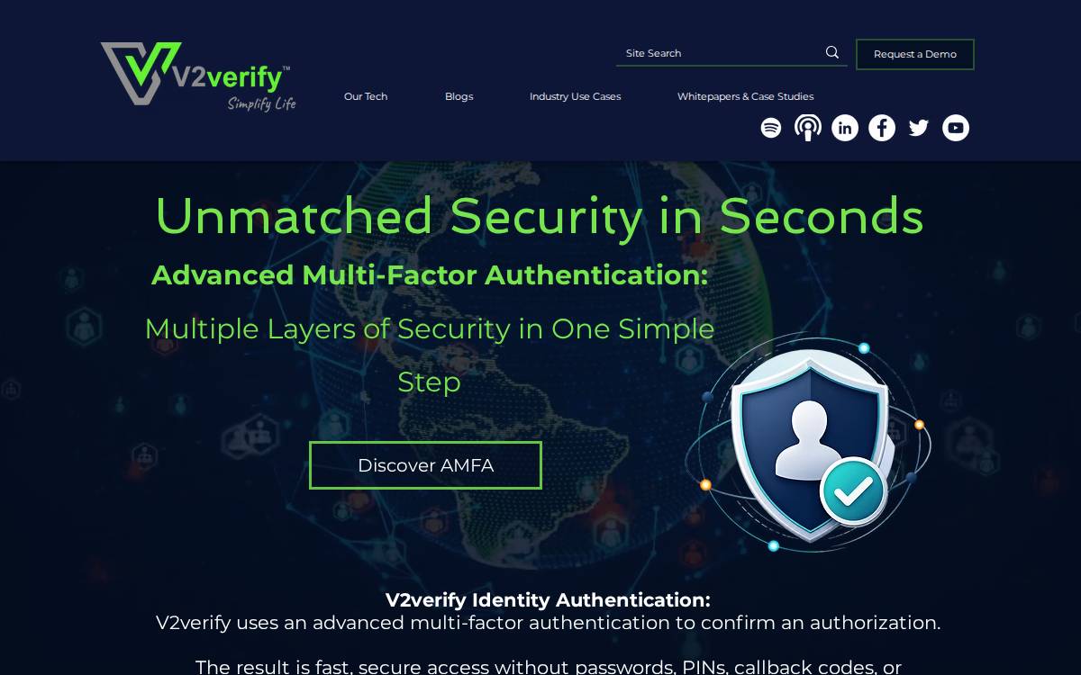 V2Verify website preview