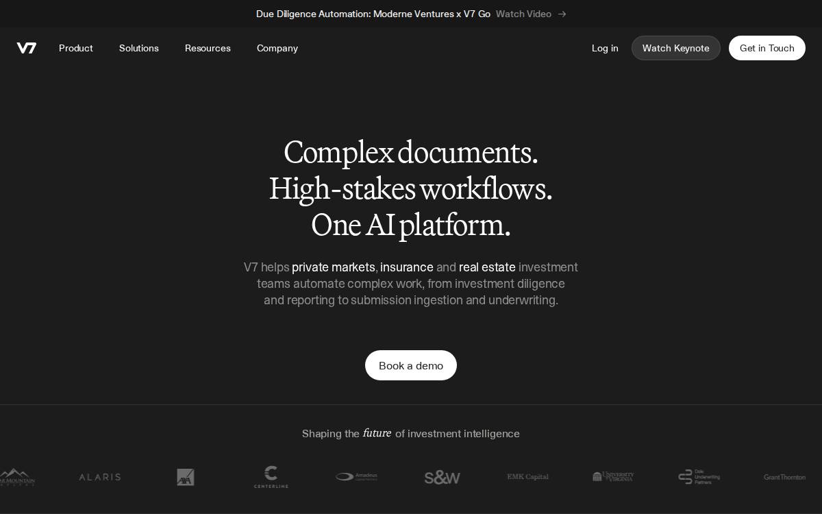 V7 website preview