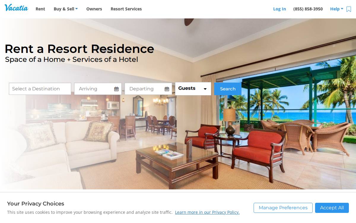 Vacatia website preview