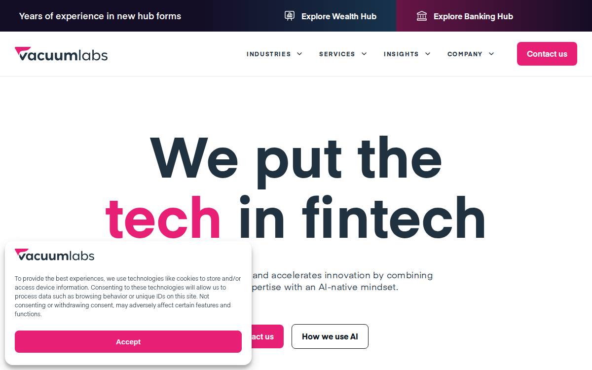 Vacuumlabs website preview