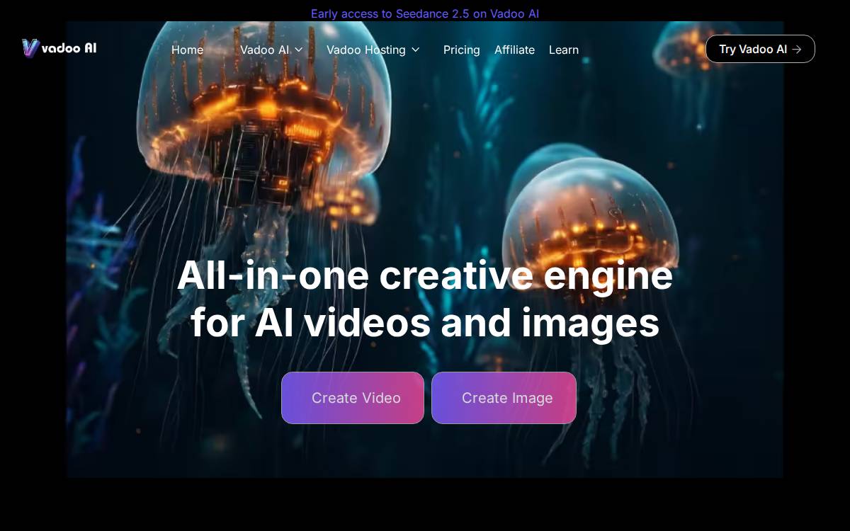 Vadoo Ai website preview