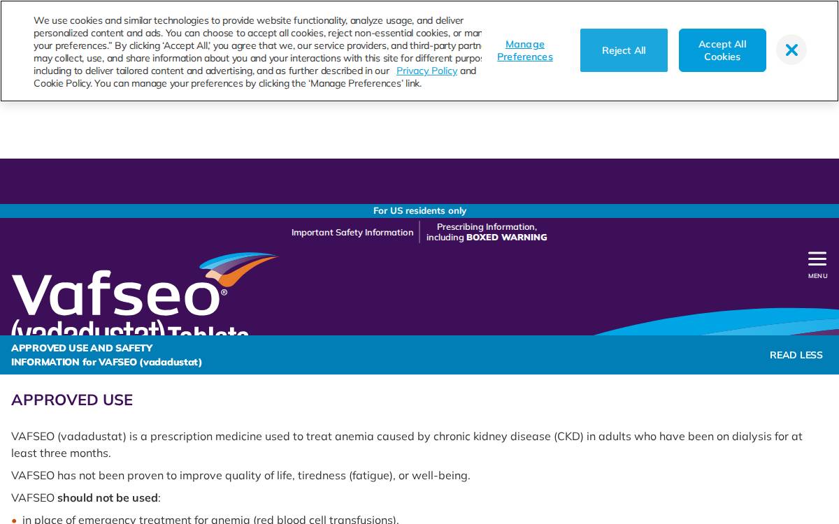 Vafseo website preview