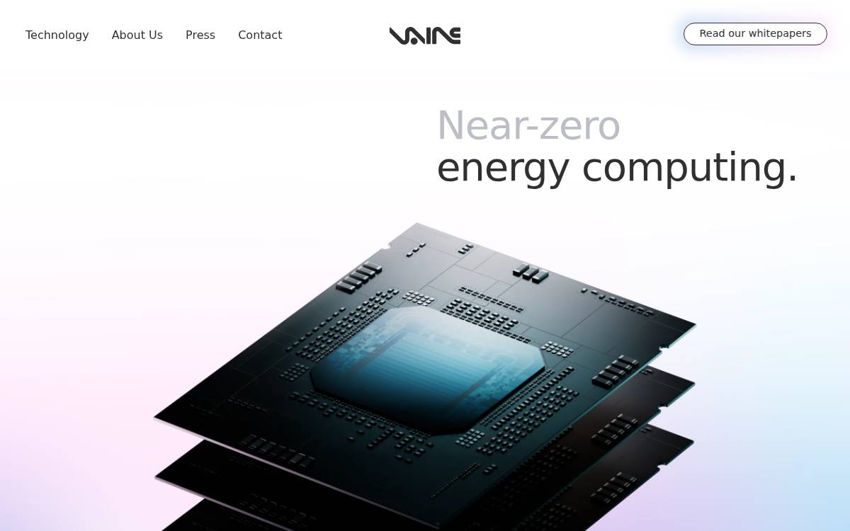 Vaire website preview
