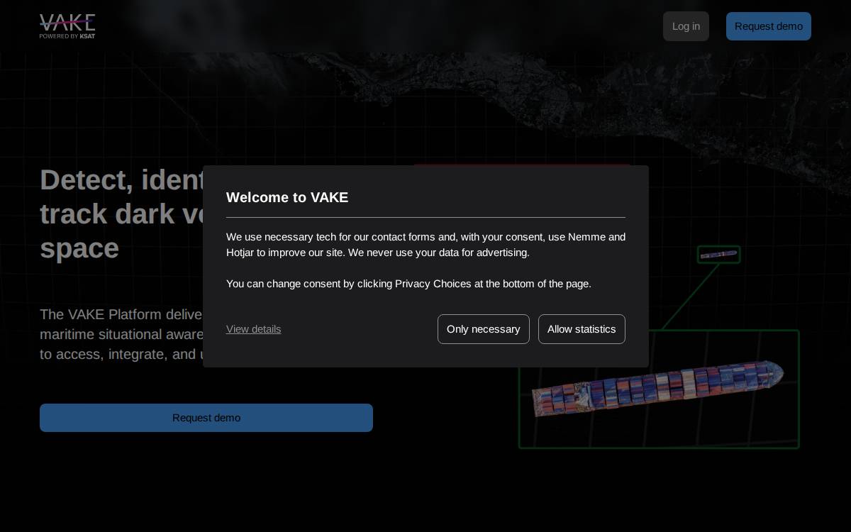 Vake website preview