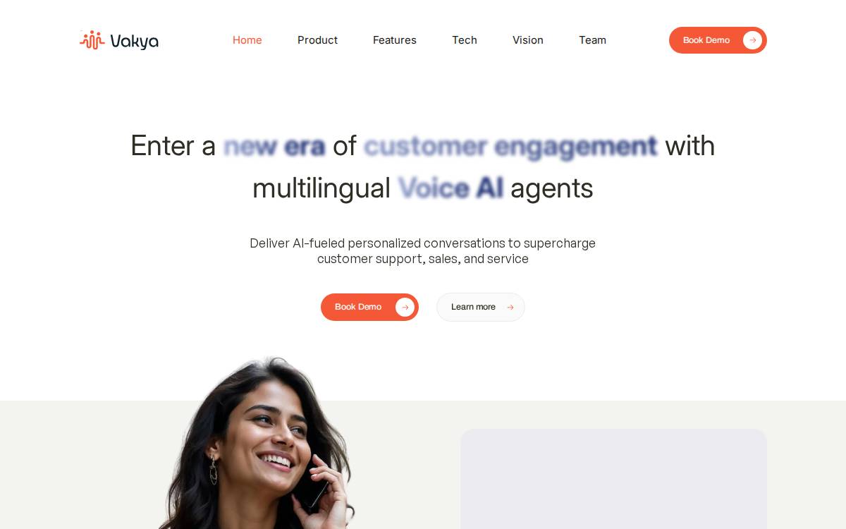 Vakya website preview