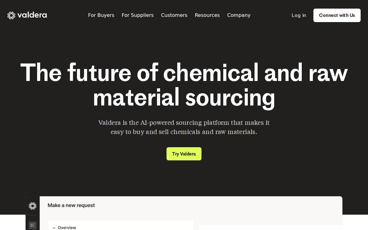Valdera website preview