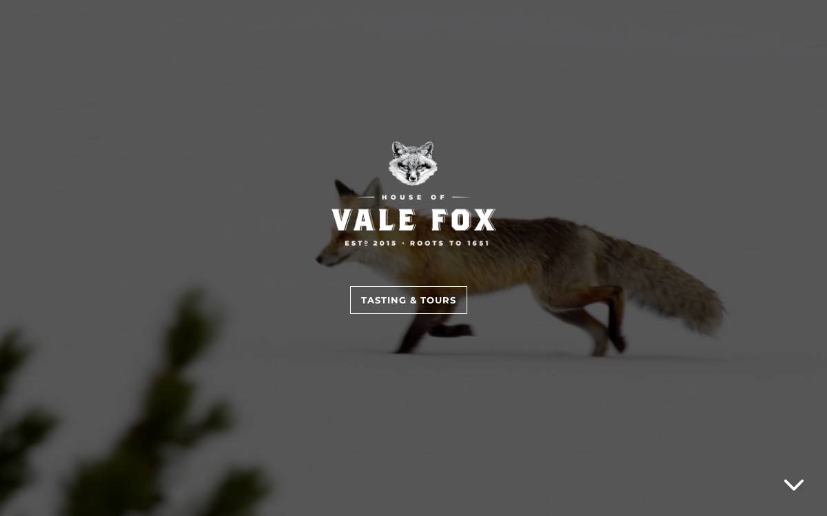 Vale Fox Distillery website preview