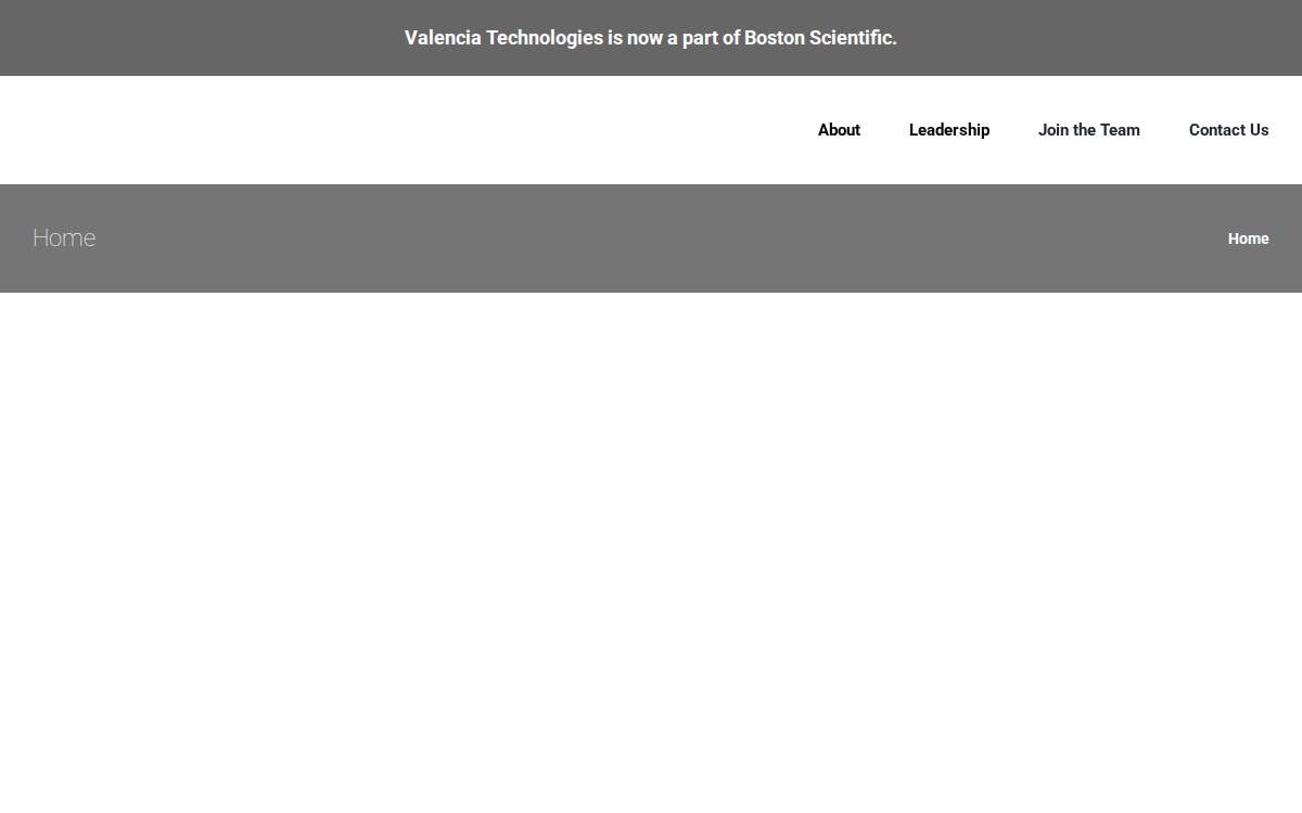 Valencia Technologies website preview
