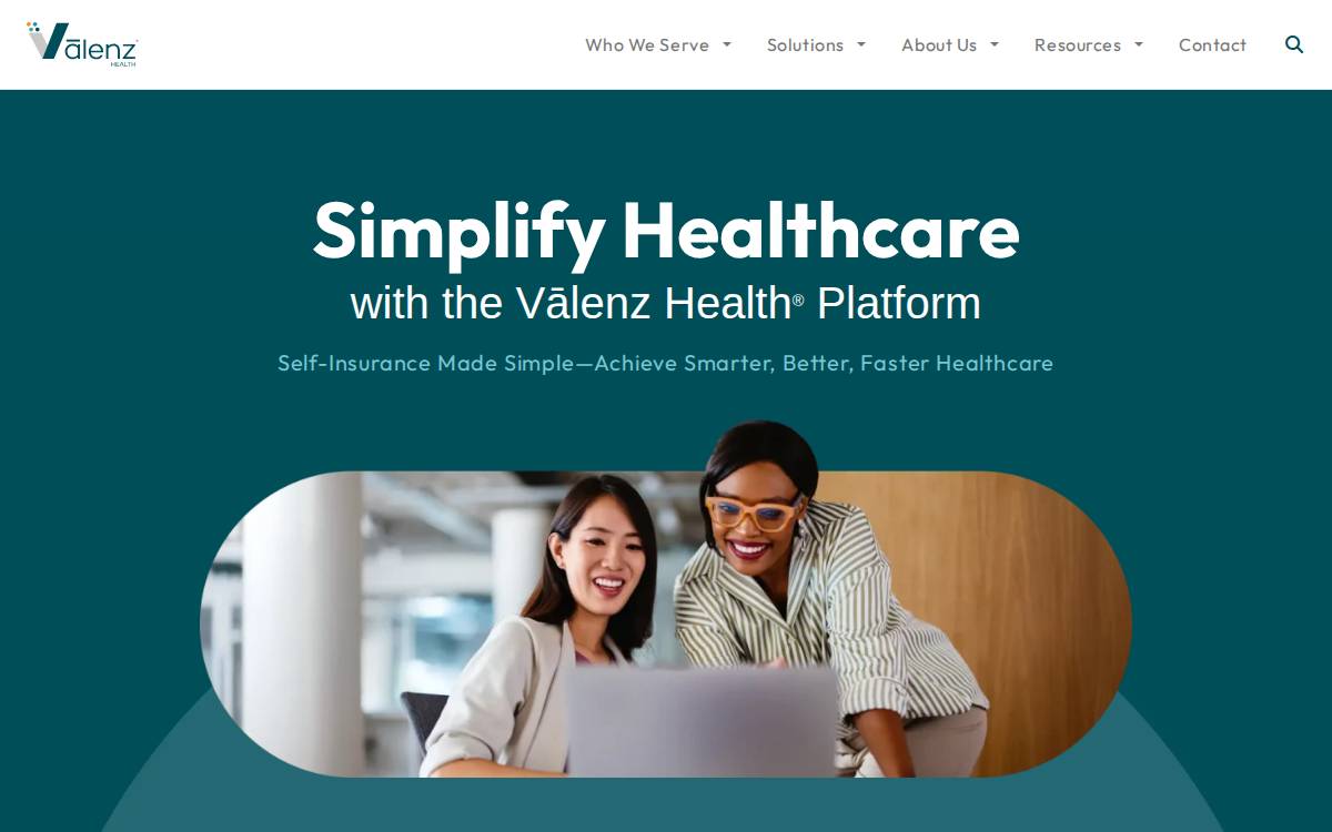Valenzhealth website preview