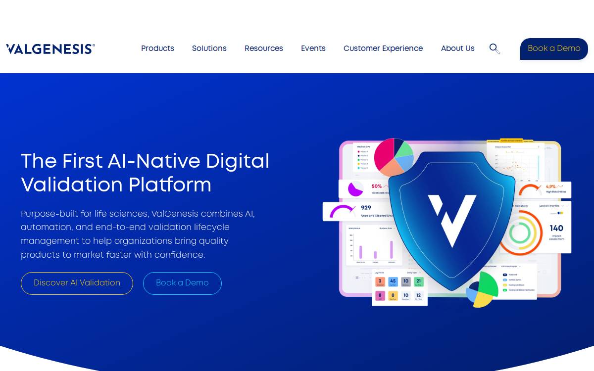 Valgenesis website preview
