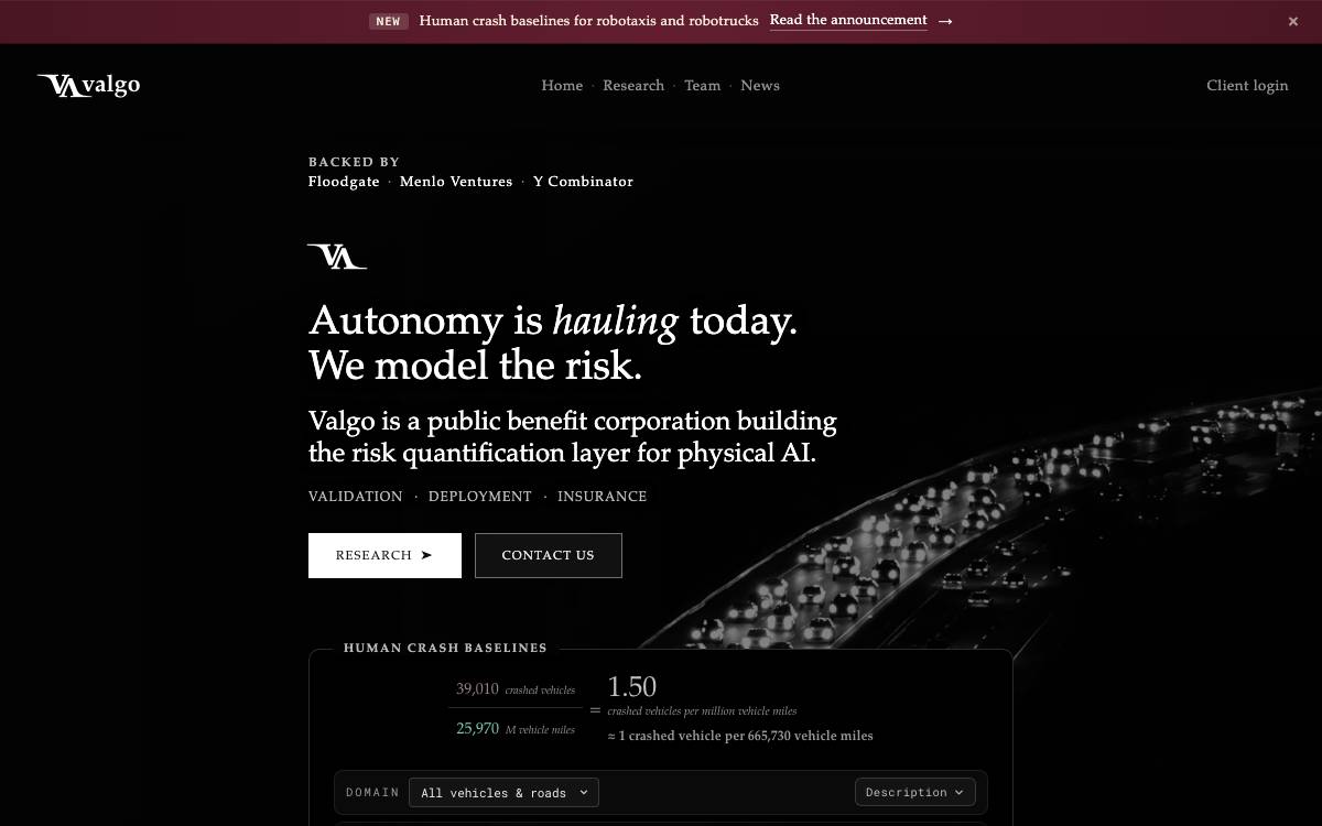 Valgo website preview
