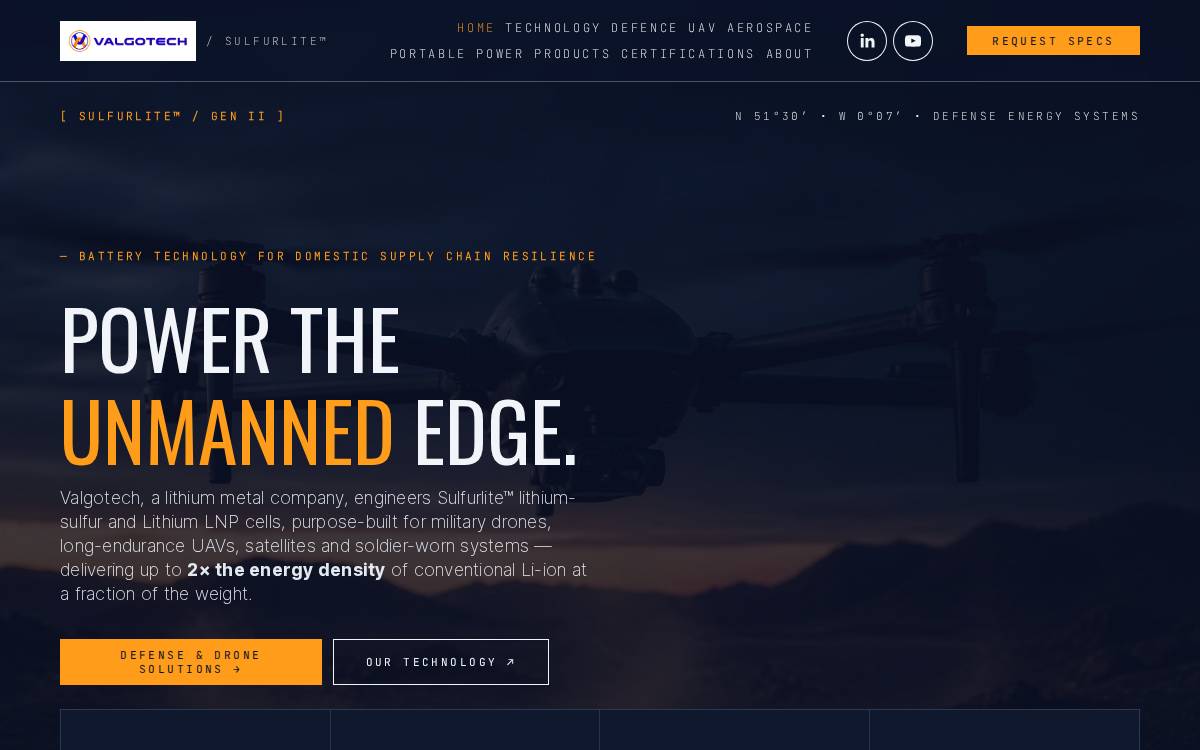 Valgotech website preview