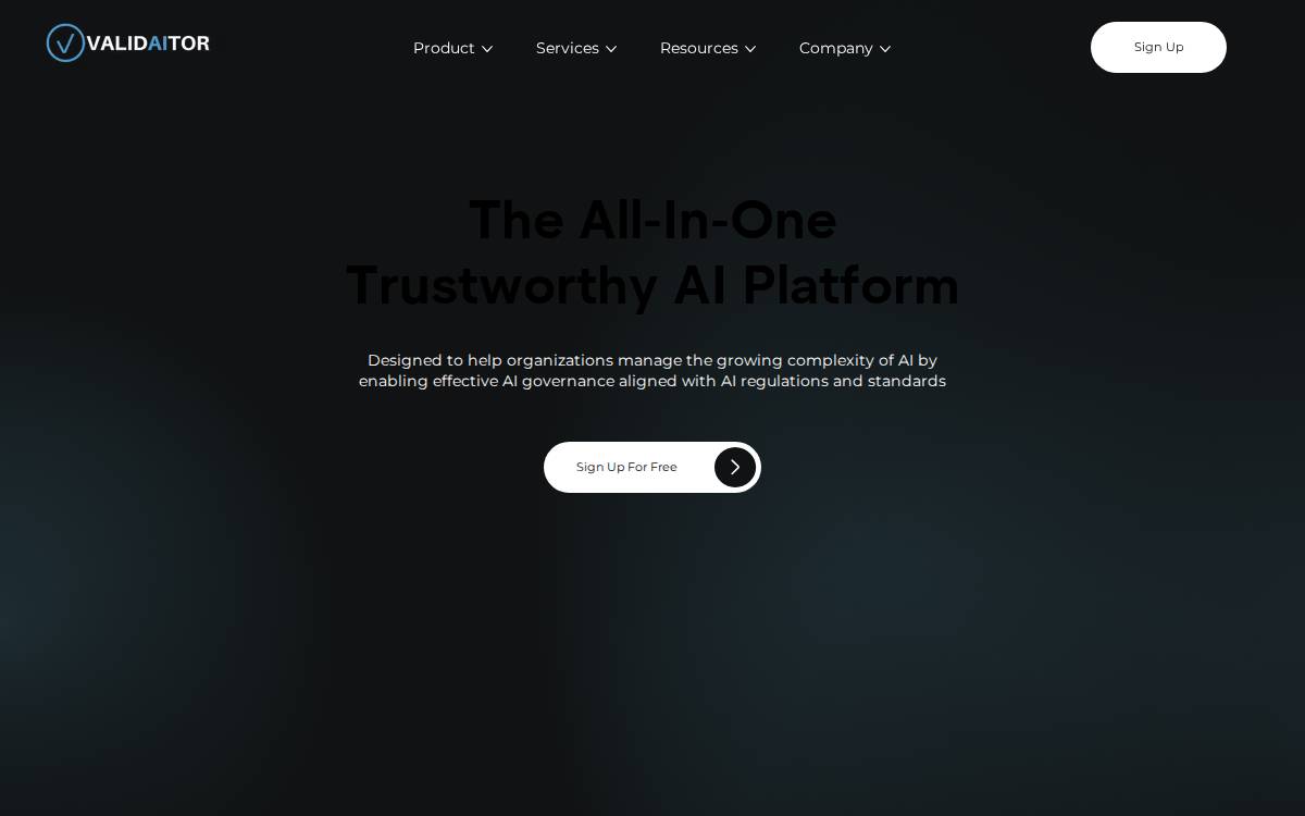 Validaitor website preview
