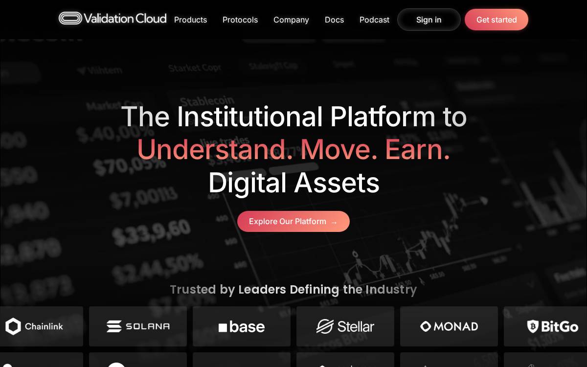 Validation Cloud website preview