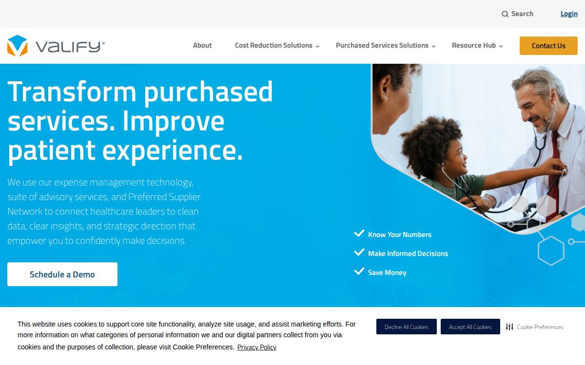 Valify website preview
