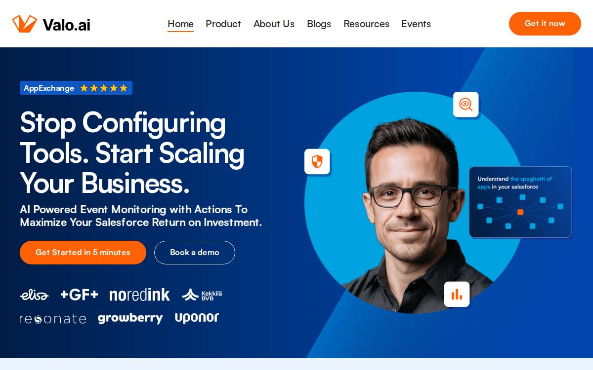 Valo website preview