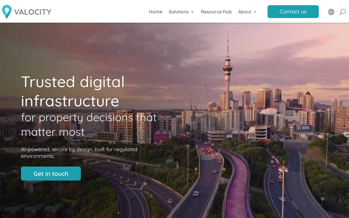 Valocity website preview