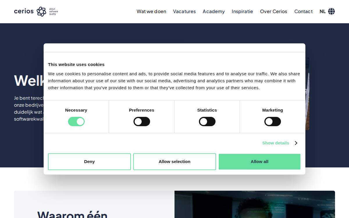 Valori website preview
