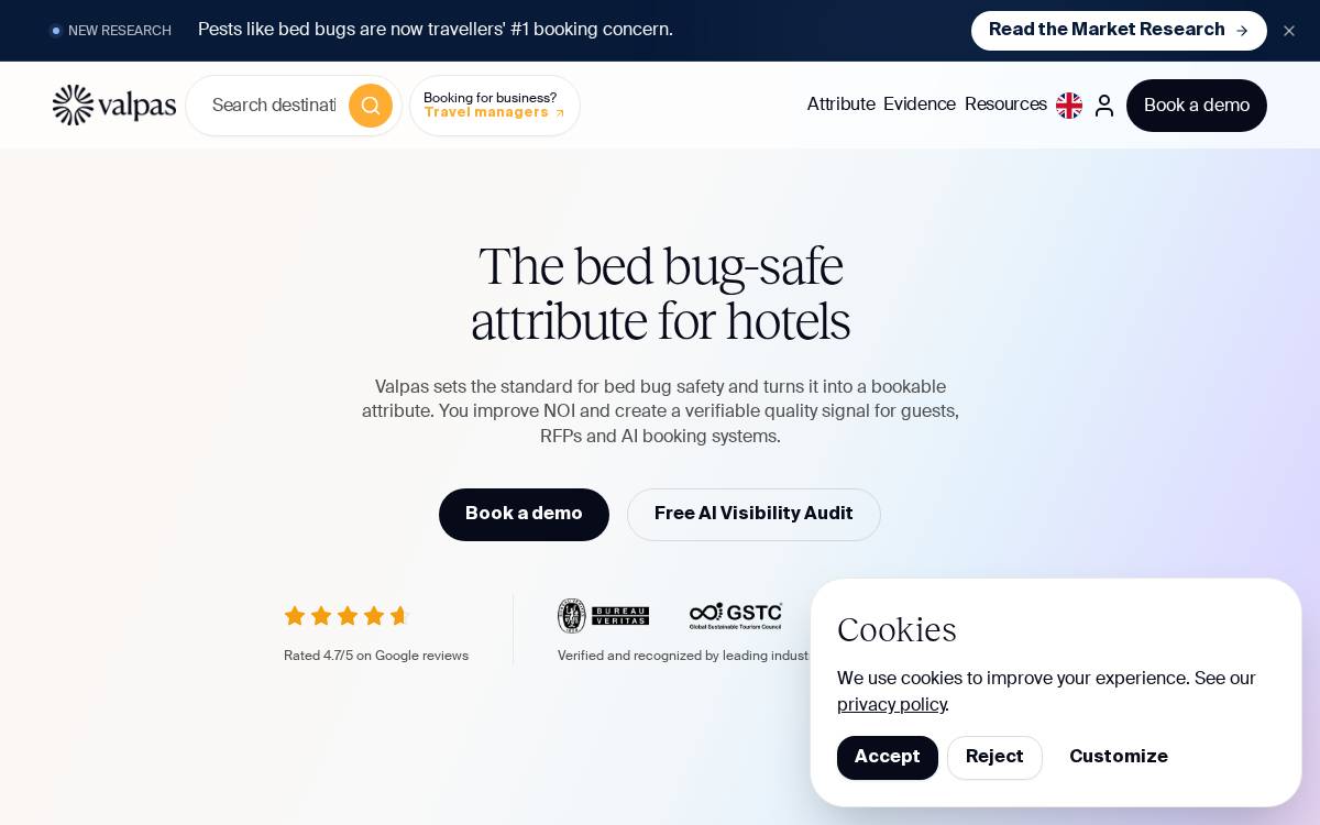 Valpas website preview