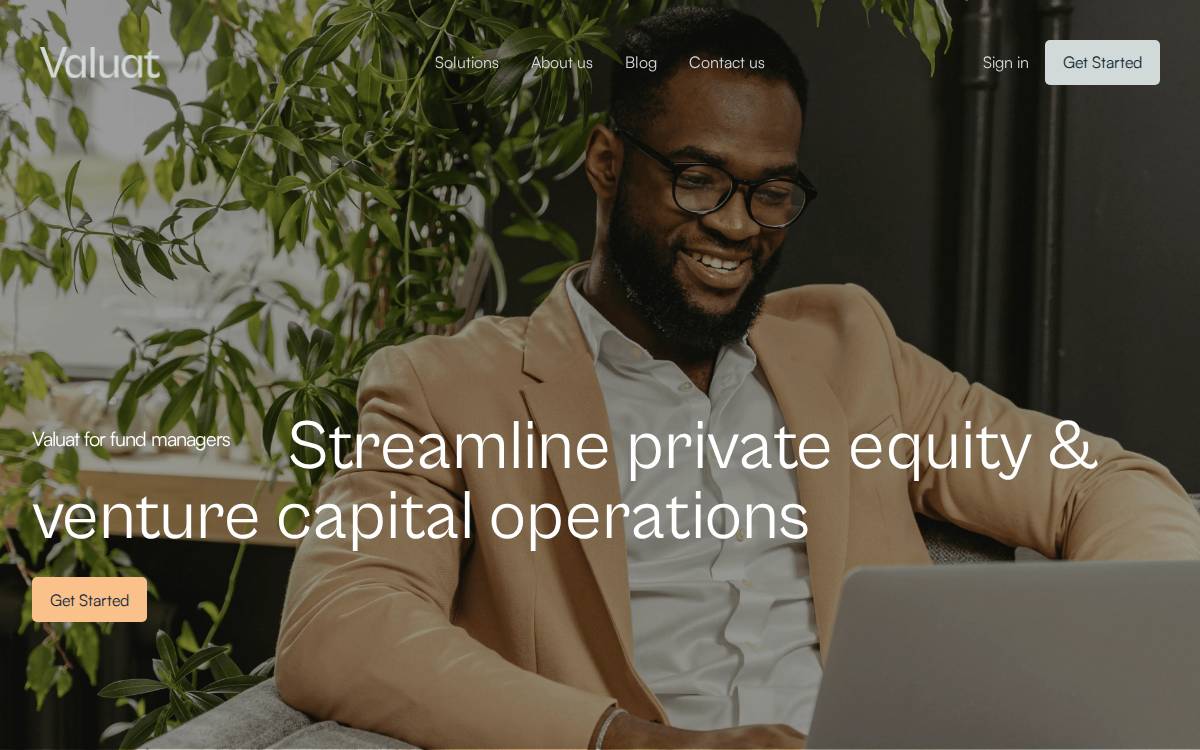 Valuat website preview