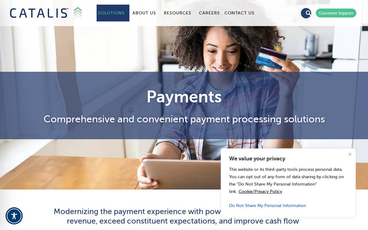 Value Payment Systems website preview
