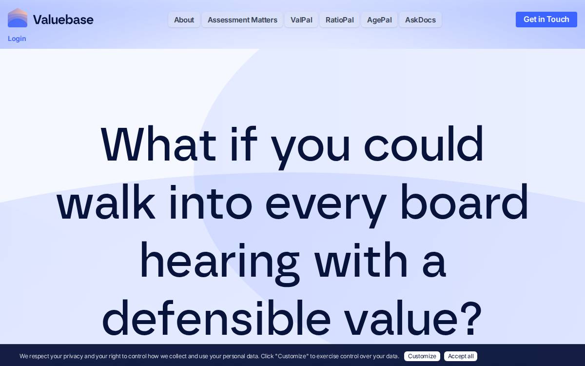 ValueBase website preview