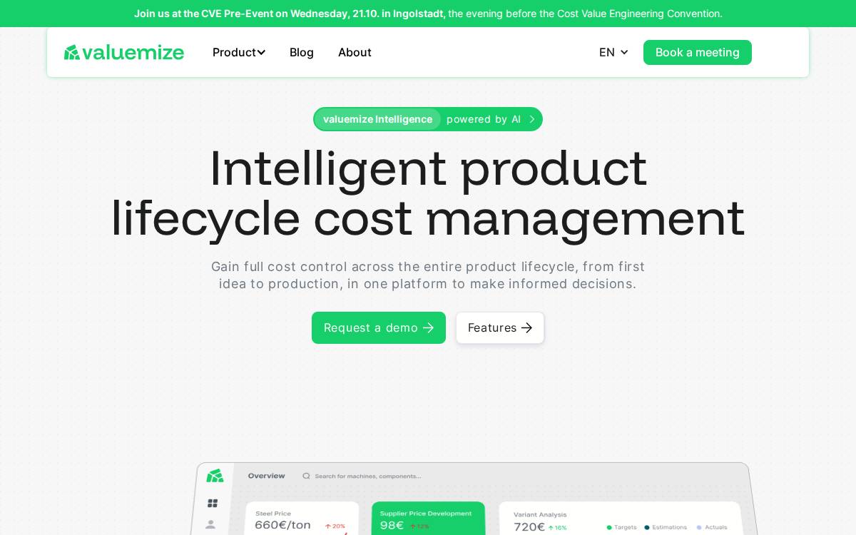 Valuemize website preview