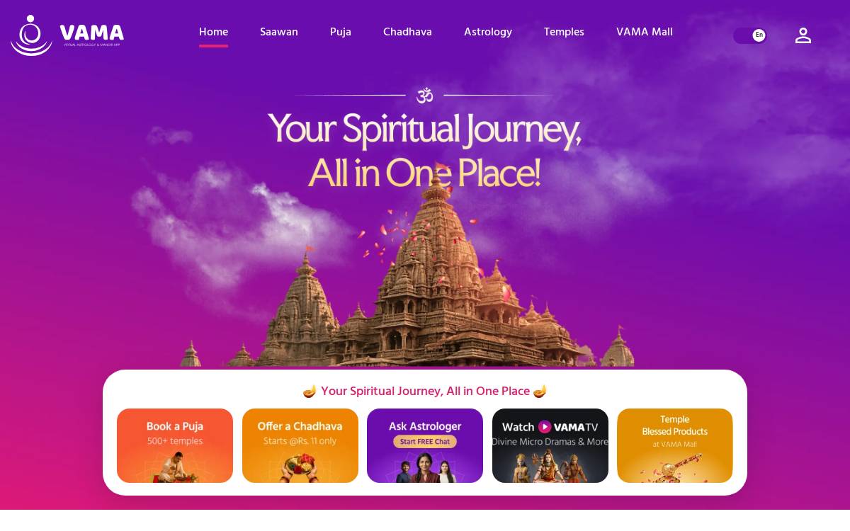 VAMA website preview