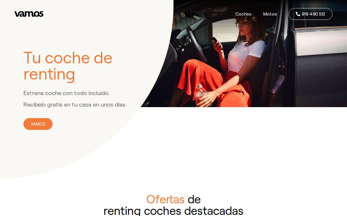 Vamos website preview