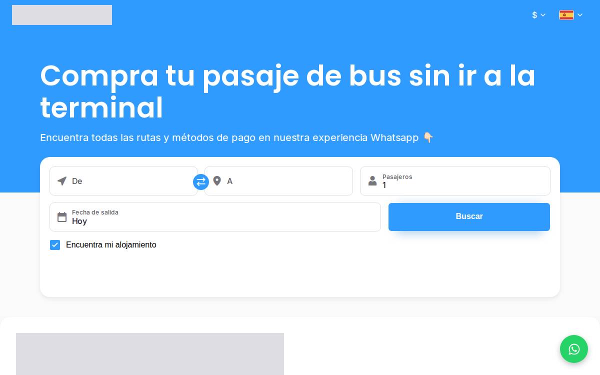 Vamos website preview